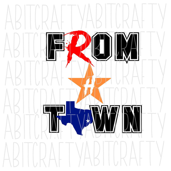 H-Town SVG, PNG, digital download, sublimation, cricut, silhouette *Bonus file included!