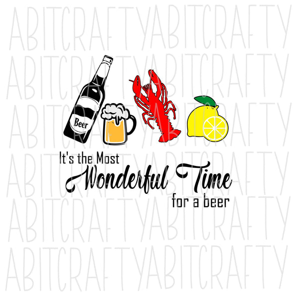 It's the Most Wonderful Time For a Beer svg, png, sublimation, digital download, cricut, silhouette