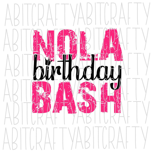 NOLA wedding & NOLA birthday png, sublimation, digital download *Two designs included!