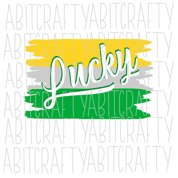 Lucky SVG, PNG, sublimation, digital download, cricut, silhouette, print n cut, waterslide