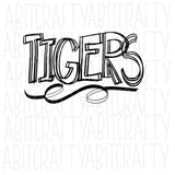 Tigers SVG, PNG, sublimation, digital download, cricut, silhouette, vector art - hand drawn