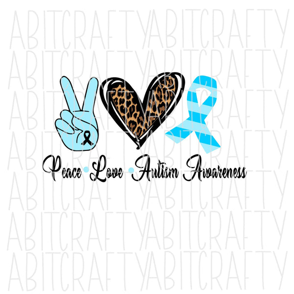 Peace Love Cure Light Blue svg, png, sublimation, digital download, cricut and silhouette cut file