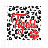 Cheetah Tigers Mascot SVG, PNG/Sublimation digital download, cricut, silhouette, vector art