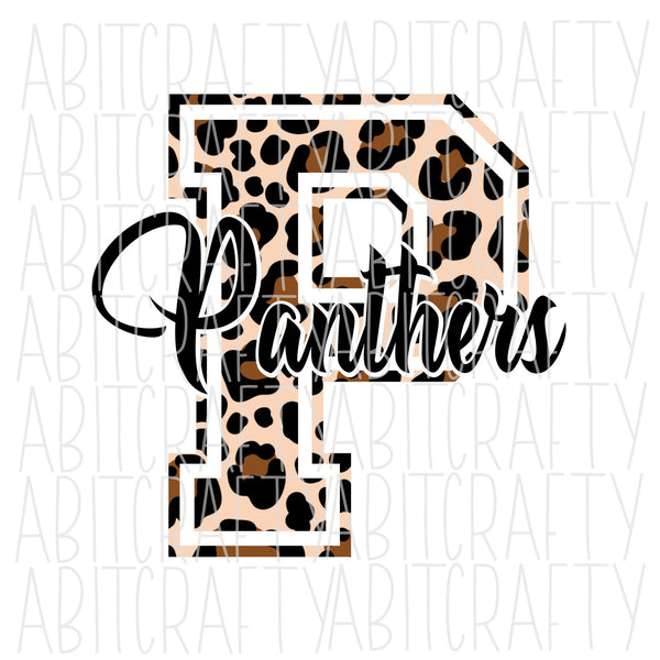 Leopard Panthers Mascot png, sublimation, digital download