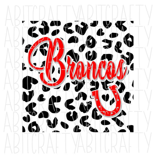 Cheetah Broncos SVG/PNG/Sublimation, Digital Download