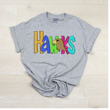 Hawks PNG/Sublimation Digital Download - Hand Drawn