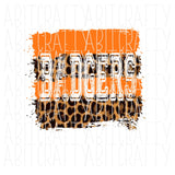 Leopard Badgers Splatter png, sublimation, digital download - 2 color choices