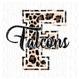 Leopard Falcons PNG/Sublimation, Digital Download