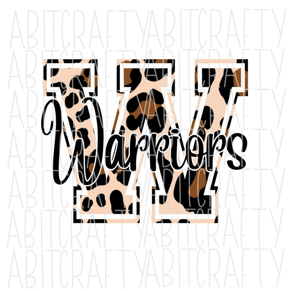 Leopard Warriors png/mascot/digital download/sublimation