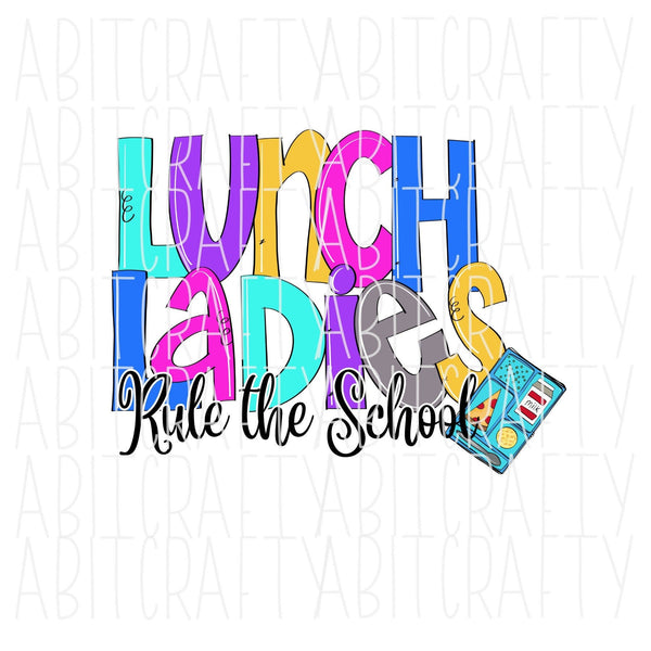 Cafeteria/Lunch PNG/Sublimation/Digital Download - hand drawn