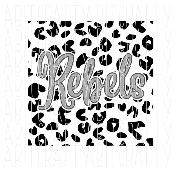 Cheetah Rebels svg/png/Mascot/digital download/sublimation - 2 color combinations included!