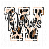 Leopard Wolves PNG/Sublimation, Digital Download