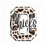 Leopard Chiefs PNG/Sublimation, Digital Download