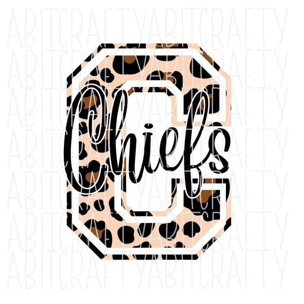 Leopard Chiefs PNG/Sublimation, Digital Download