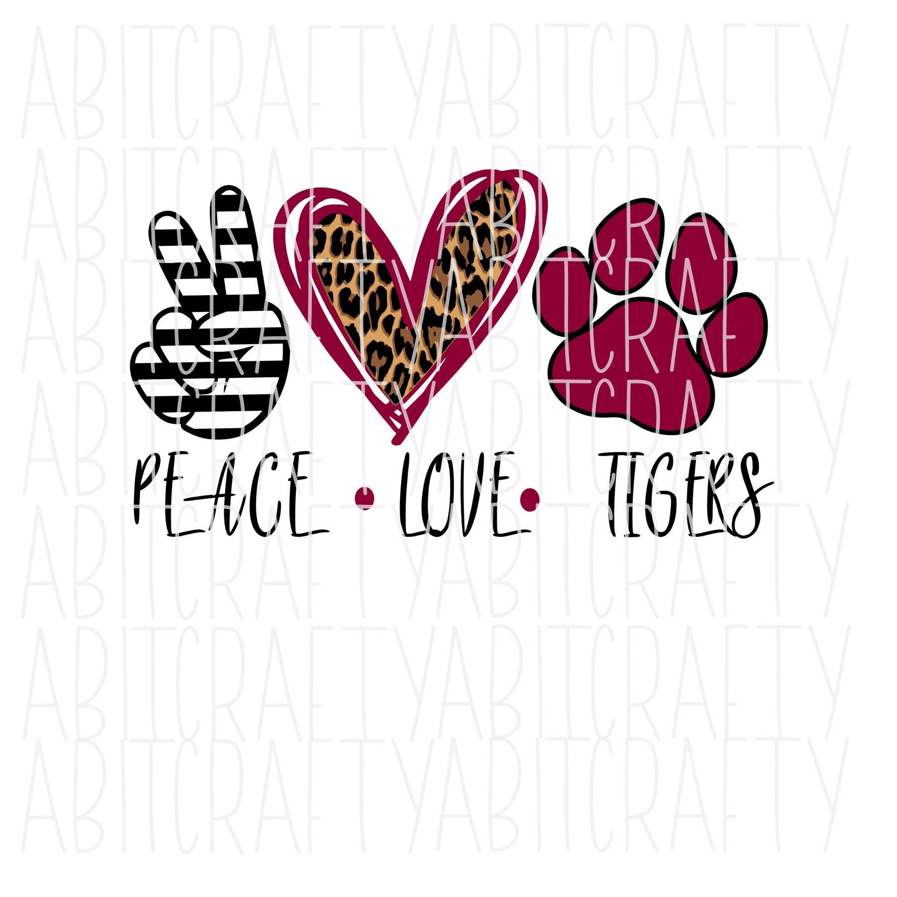 Tigers Heart ,Heart Designs Mascot,Love Tigers SVG PNG