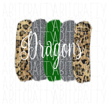 Leopard Dragons Mascot png, sublimation, digital download