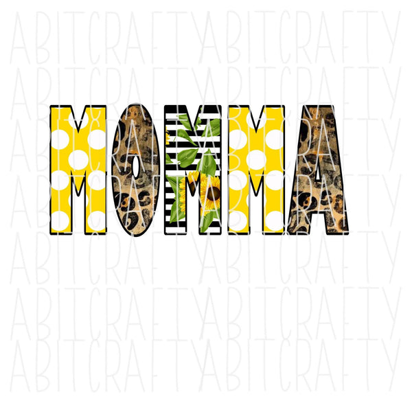 Momma /Mother's Day PNG, sublimation, digital download