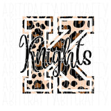 Leopard Knights png/mascot/digital download/sublimation