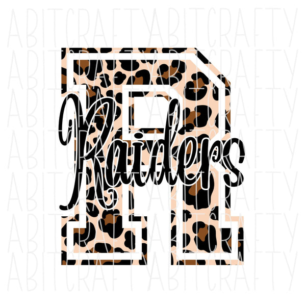 Leopard Raiders png/Mascot/digital download/sublimation