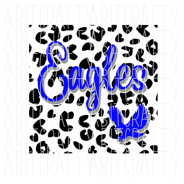 Cheetah Eagles SVG, PNG/Sublimation Digital Download, Cricut, Silhouette, vector art - comes with 2 colors!