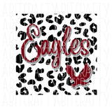 Cheetah Eagles SVG, PNG/Sublimation Digital Download, Cricut, Silhouette, vector art - comes with 2 colors!