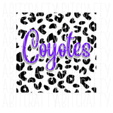 Cheetah Coyotes SVG/PNG/Sublimation, Digital Download