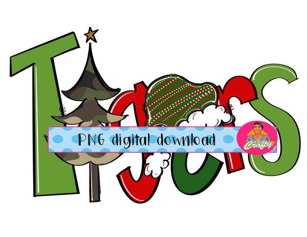 Christmas Sublimation /Christmas Camo/Tigers/Mascot/Christmas tree/ornament PNG/Sublimation digital download