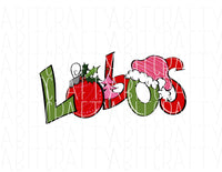 Lobos/Santa/Christmas Sublimation/Ho Ho Ho/Merry/PNG/Sublimation Digital Download/Print then Cut/DTG - Hand Drawn