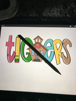 Tiger Schoolhouse/Tiger Pride/Tigers/Back to School/Football/Team Spirit/Teach/Para/Home school png/sublimation/digital download