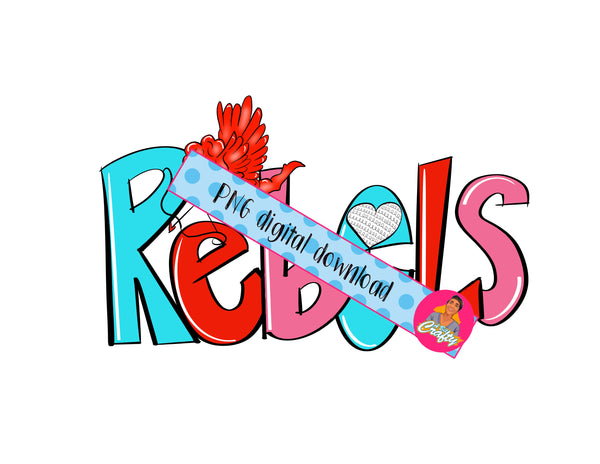 Valentine’s Day Rebels/Cupid png/Mascot/digital download/sublimation, print then cut