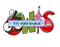 Owls Christmas/Mascot/Merry Christmas PNG, sublimation, digital download - hand drawn