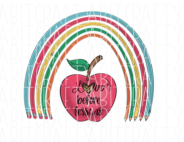 Teach, Love, Learn/Back to School/Teacher/PNG/Sublimation/Digital Download