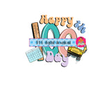 100 Days of School, PNG, sublimation, digital download, cricut, silhouette, DTG, print then cut