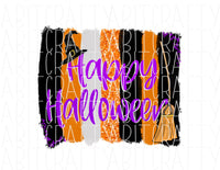 Happy Halloween Banner /Pumpkin/Fall/Spell/Halloween/Cat/Candle/Spell book/Witches/Sublimation/Digital Download PNG