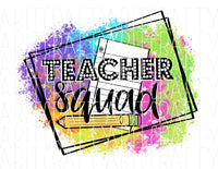 Teacher Squad png, sublimation, digital download, print then cut