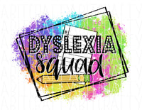 Dyslexia Dept. multicolor/Doodle Pencil & Paper/Back to School Subllimation/Teacher Sublimation/Reading Coach, digital download