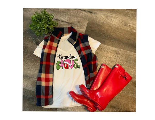 Grandma/Grandmother/Granny Claus/Family/Christmas family shirt/Ho Ho Ho Santa Claus png digital download, sublimation, cricut, silhouette - hand drawn