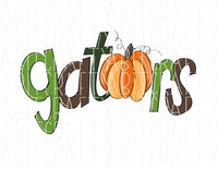 Gator/Alligator Pride Pumpkin/gator Sublimation/pumpkin Sublimation/Fall Sublimation PNG/Sublimation File, digital download - hand drawn