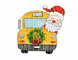 Christmas School Bus/Santas Helper/School Bus Driver png, sublimation, digital download, cricut, silhouette