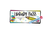 Library Hall Pass PNG - FREE