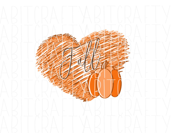 Fall Scribble Pumpkin/Fall Sublimation png sublimation, digital download - weekly freebie