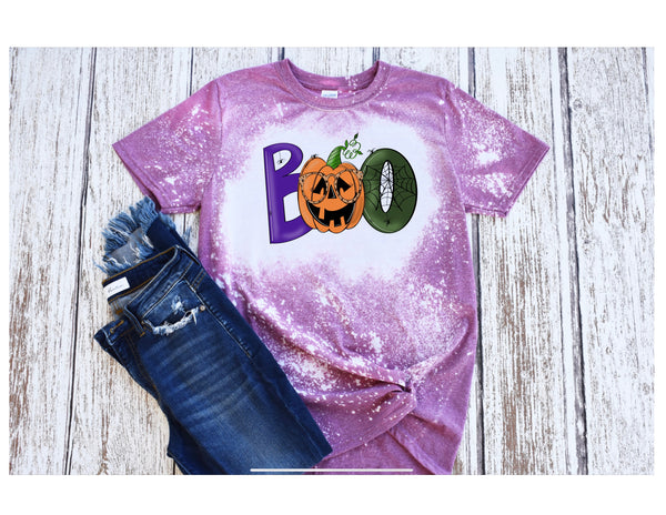 Boo/Pumpkin/Halloween/Girl Pumpkin with Glasses/Fall/Jack O’ Lantern PNG/Sublimation/Digital Download - hand drawn
