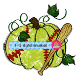 Softball Pumpkin/Fall Sublimation PNG, sublimation, digital download,hand drawn