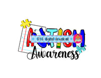 Autism Month, Autism Awareness, digital download, sublimation, print n cut, PNG