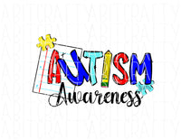 Autism Month, Autism Awareness, digital download, sublimation, print n cut, PNG