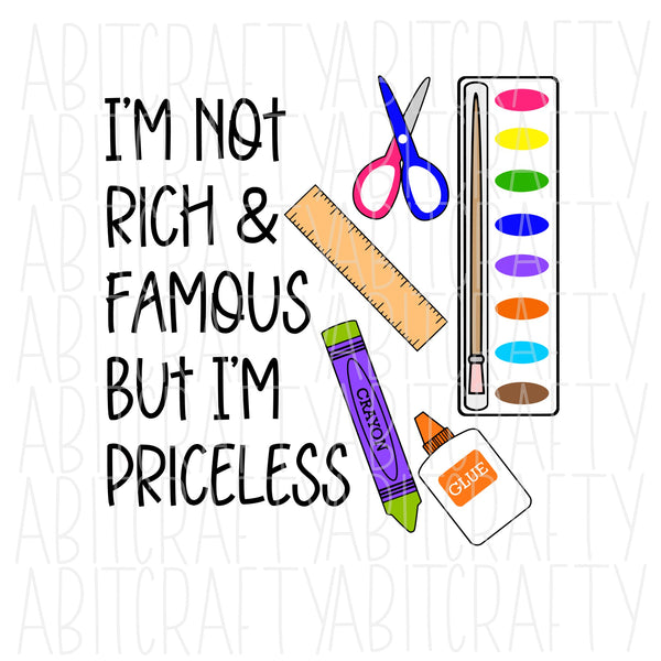 Priceless Educator/Para/Teacher SVG/PNG/Sublimation/Digital Download, cricut, silhouette