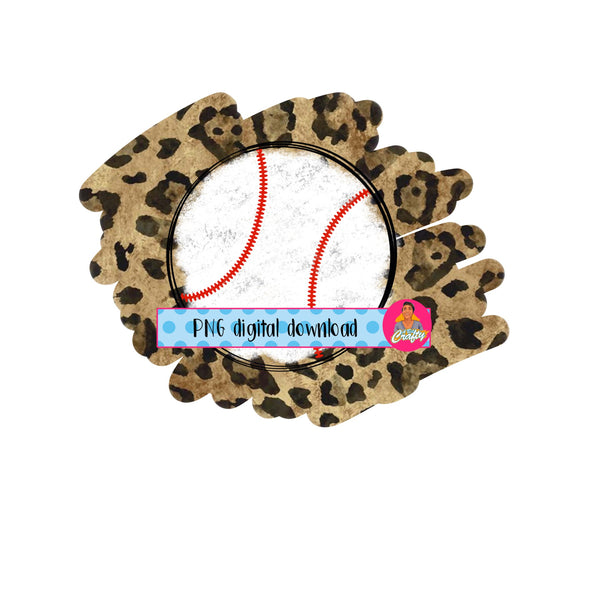 Leopard Baseball/Team/Sports/Mom/Boys PNG, sublimation, digital download, print then cut, Cricut