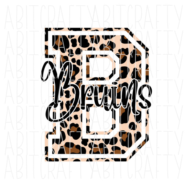 Leopard Bruins/png/digital download/sublimation