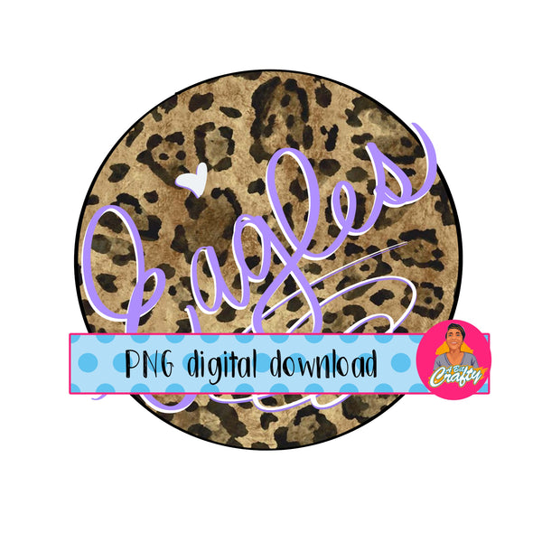 Leopard Eagles/Back to School/PNG/Sublimation/Print then Cut/Digital Download