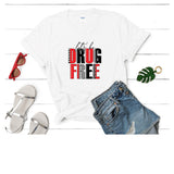 Let's Be Drug Free/No to Drugs/Drug Free, Red Ribbon Week png, sublimation, digital download